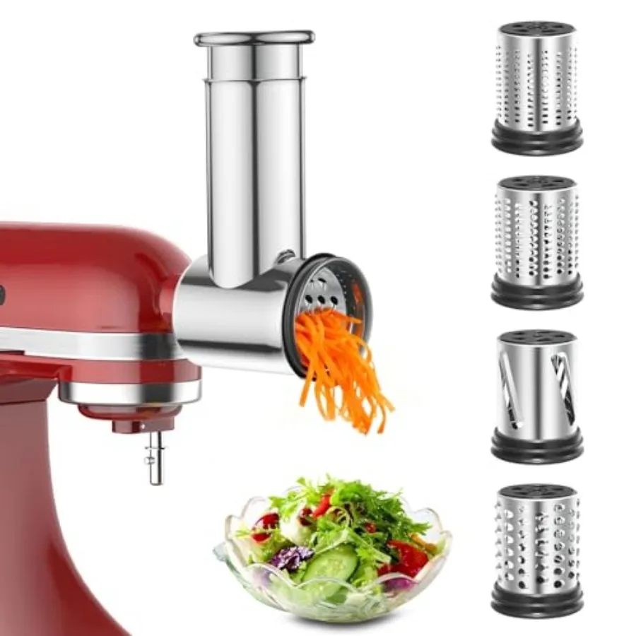 Stainless Steel Slicer Shredder Attachment for KitchenAid Stand Mixers Large Vegetable Slicer Cheese Grater Attachment for Kitc
Stainless Steel Slicer Shredder Attachment for KitchenAid Stand Mixers Large Vegetable Slicer Cheese Grater Attachment for Kitc