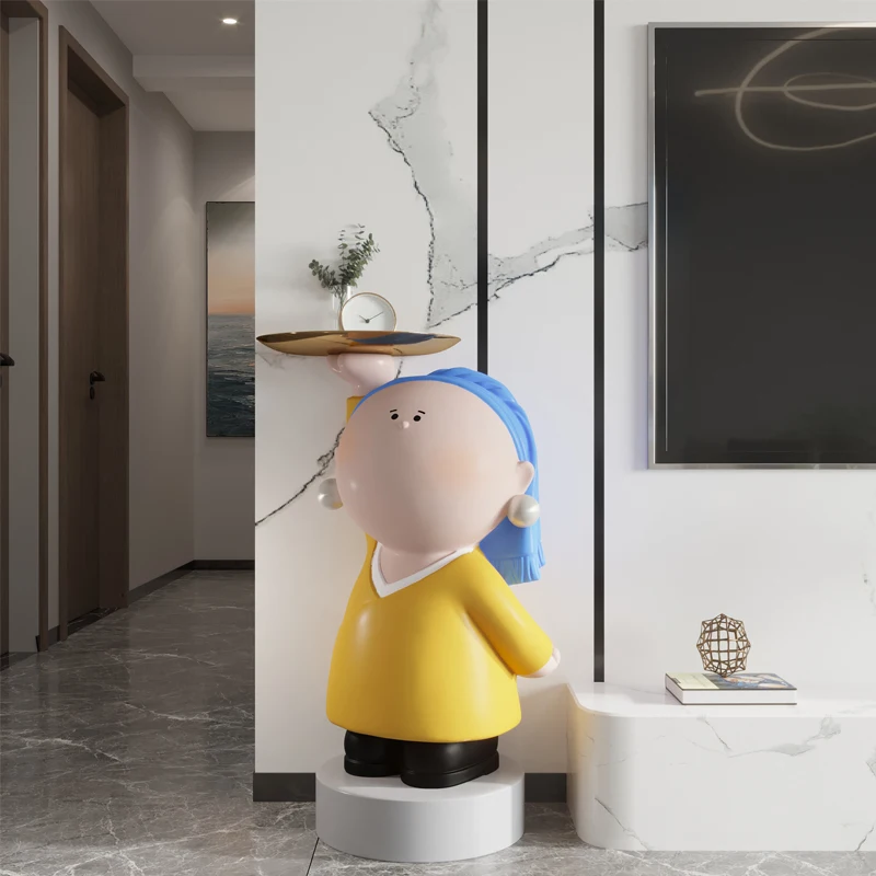 Home Decor Pearl Girl Figure Statue Cartoon Character Resin Statue Living Room Decorative Side Table Indoor Furniture Room Decor
Home Decor Pearl Girl Figure Statue Cartoon Character Resin Statue Living Room Decorative Side Table Indoor Furniture Room Decor