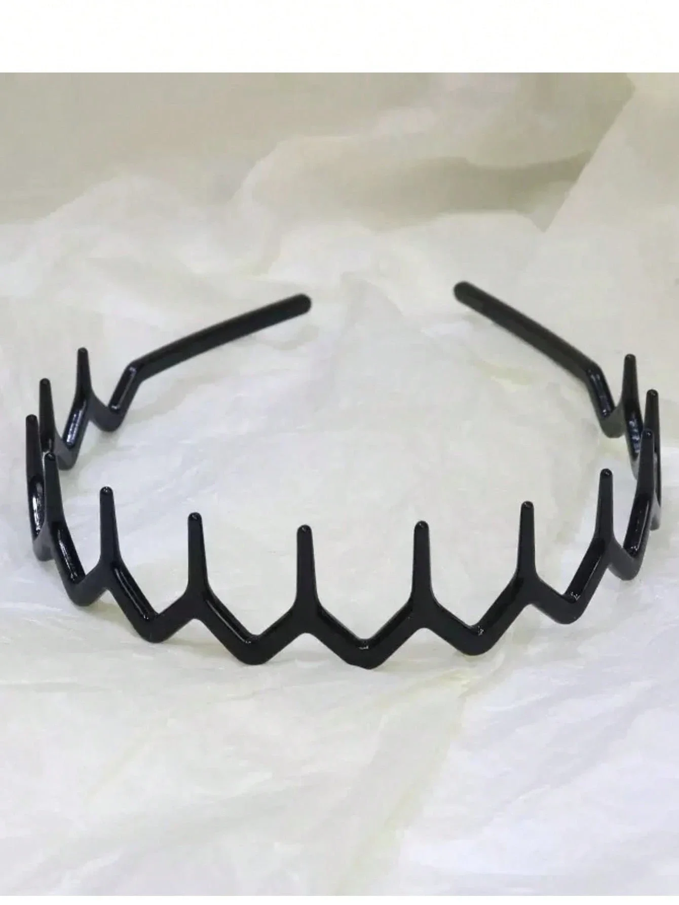4-Pack Black Zigzag Toothed Headbands For Hair Styling, Face Care, Non-Slip Design, Unisex Use
4-Pack Black Zigzag Toothed Headbands For Hair Styling, Face Care, Non-Slip Design, Unisex Use