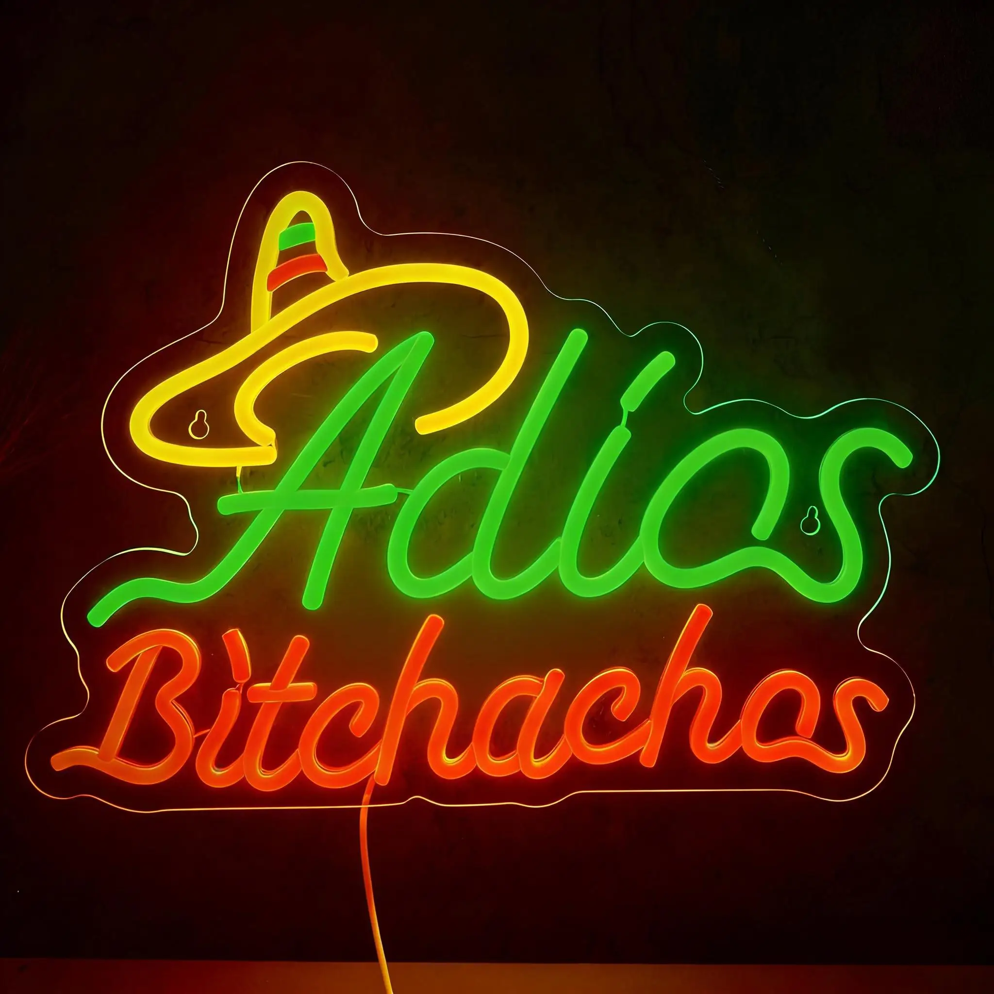 Adios Неоновая вывеска с питанием от USB, светодиодные неоновые огни с регулируемой яркостью для тако, вечеринки, пивного бара, ресторана, паба, вечеринки, клубов, магазинов, украшения магазина
Adios Неоновая вывеска с питанием от USB, светодиодные неоновые огни с регулируемой яркостью для тако, вечеринки, пивного бара, ресторана, паба, вечеринки, клубов, магазинов, украшения магазина