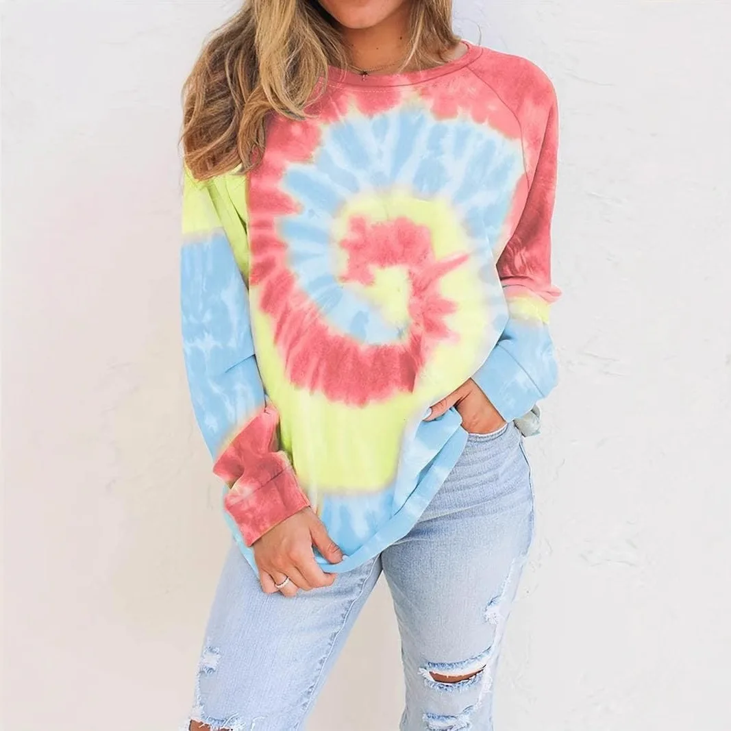 2025 European and American New Women's Round Neck Hoodie Colorful 3D Printed T-shirt Loose and Versatile Casual Women's Top
2025 European and American New Women's Round Neck Hoodie Colorful 3D Printed T-shirt Loose and Versatile Casual Women's Top