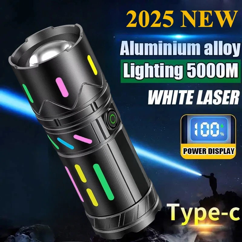Powerful Long Range LED Flashlight Type-C Charging Output Zoom Aluminum Alloy Handlamp for Camping Hiking Outdoor Fishing Lamp
Powerful Long Range LED Flashlight Type-C Charging Output Zoom Aluminum Alloy Handlamp for Camping Hiking Outdoor Fishing Lamp