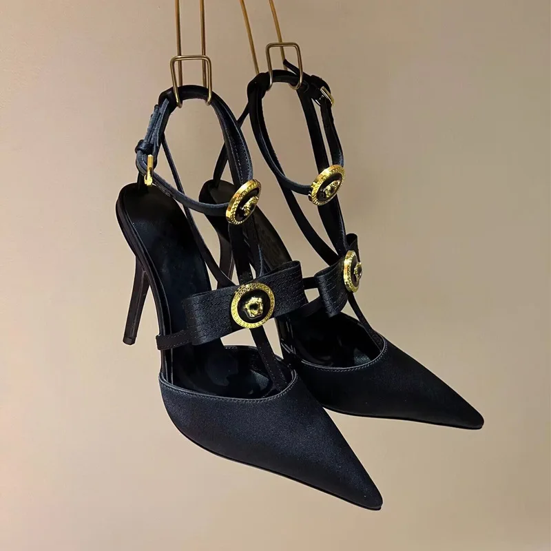 New Pointed-Toe High Heels Sexy Bow Silk Stiletto Sandals Women Elegant One-Strap Summer Shoes Fashionable
New Pointed-Toe High Heels Sexy Bow Silk Stiletto Sandals Women Elegant One-Strap Summer Shoes Fashionable