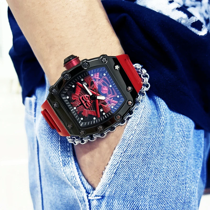Watches Male Waterproof Silicone Calendar Watches for Man Quartz Watch Barrel Shaped Clock Sport Watch Boy Gift reloj hombre
Watches Male Waterproof Silicone Calendar Watches for Man Quartz Watch Barrel Shaped Clock Sport Watch Boy Gift reloj hombre