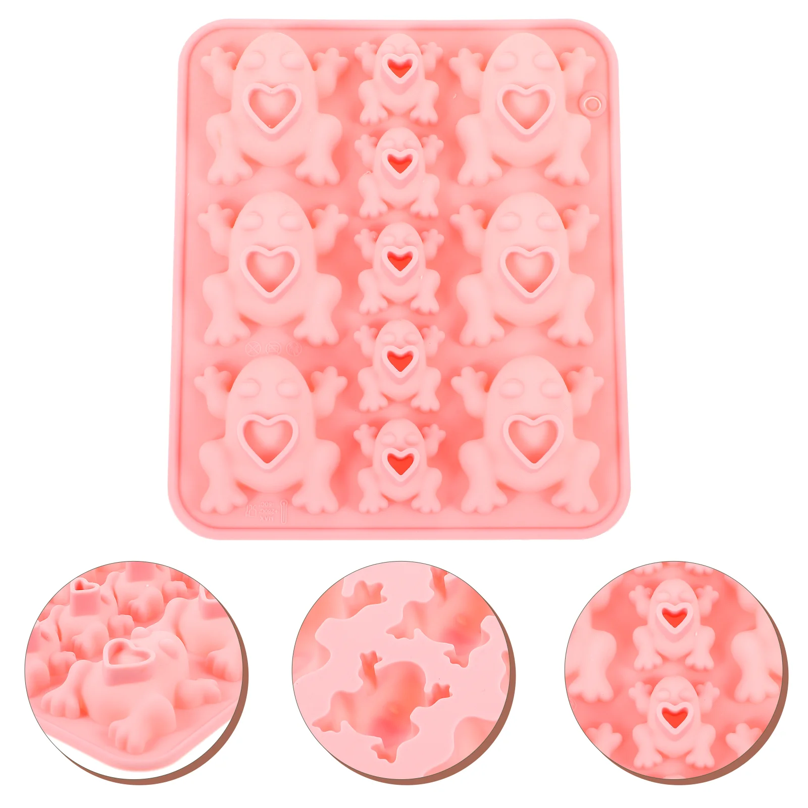 Cake Pan Frog Mold Decoration Silicone Tray Wax Melt Molds Pink Silica Gel Ice Cube
Cake Pan Frog Mold Decoration Silicone Tray Wax Melt Molds Pink Silica Gel Ice Cube