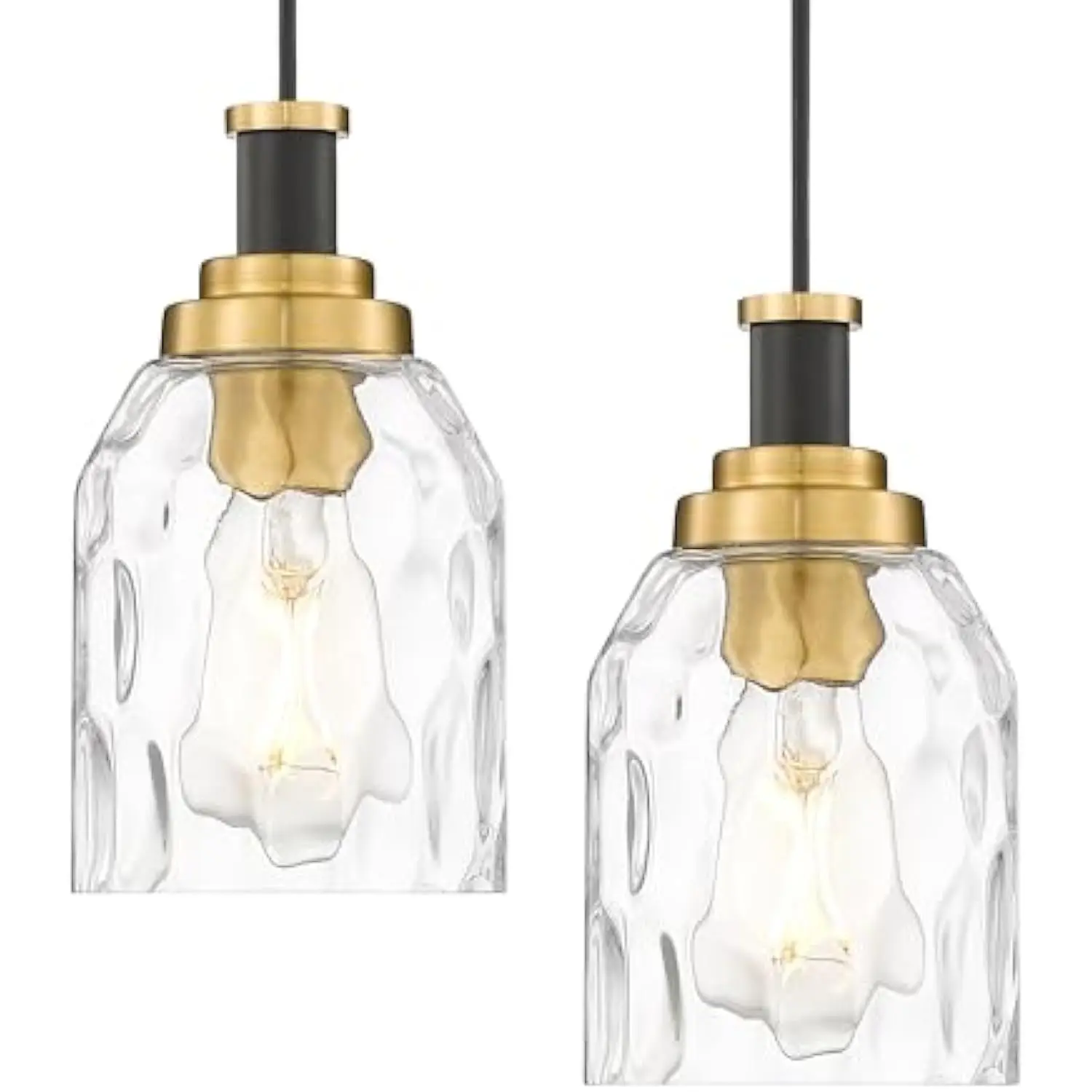 Pendant Light 2 Pack, Vintage Adjustable Hanging Light for Hallway, Haning Light Fixture Ceiling with Water Ripple Glass Shade
Pendant Light 2 Pack, Vintage Adjustable Hanging Light for Hallway, Haning Light Fixture Ceiling with Water Ripple Glass Shade