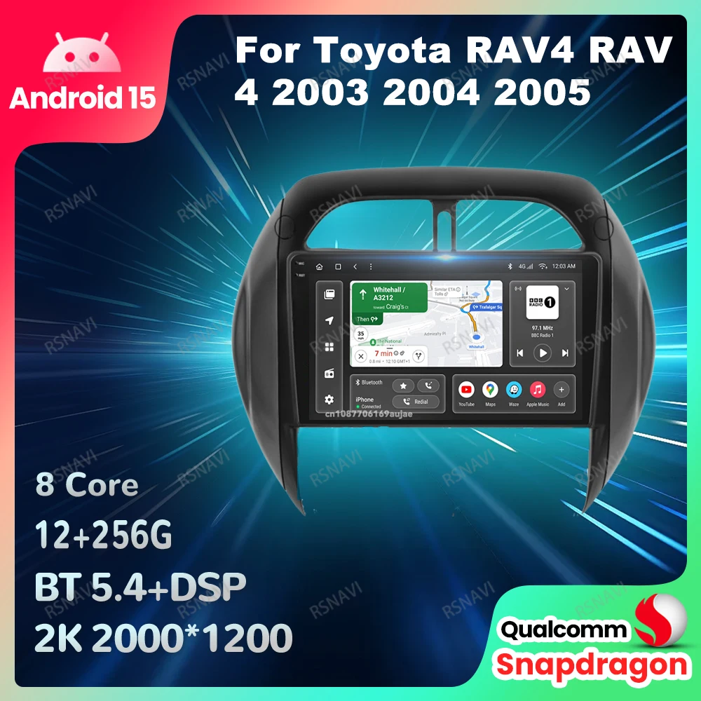 Автомобильный радиоприемник Android 15 для Toyota RAV4 RAV 4 2003 2004 2005 Qualcomm 5G WIFI Viedo плеер авторадио беспроводной Carplay авто стерео
Автомобильный радиоприемник Android 15 для Toyota RAV4 RAV 4 2003 2004 2005 Qualcomm 5G WIFI Viedo плеер авторадио беспроводной Carplay авто стерео