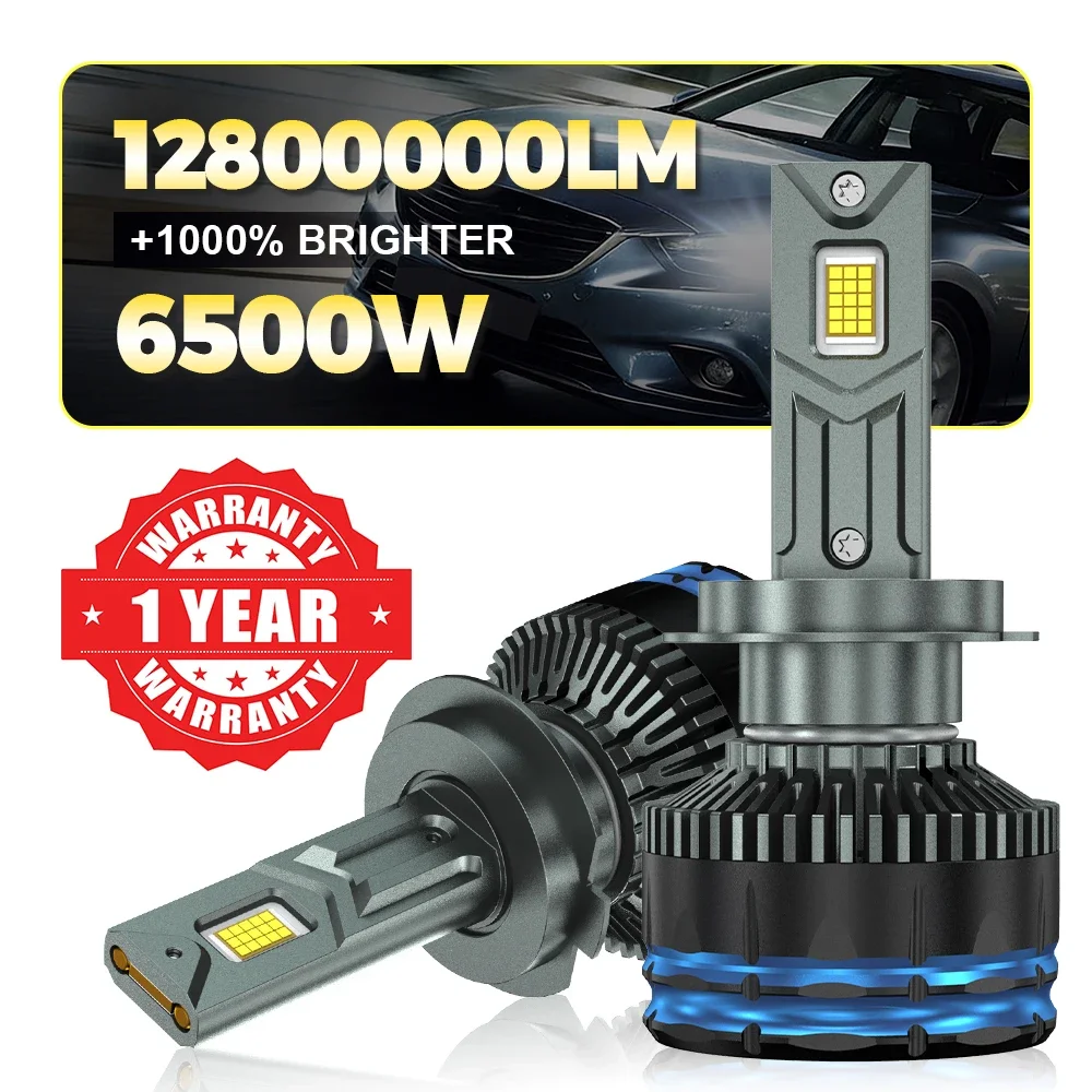 H7 H4 LED Headlights 6500W 12800000LM High Power H1 H8 H9 H11 HB3 HB4 9005 9006 Super Bright LED Lights Bulb for Car 12V 24V
H7 H4 LED Headlights 6500W 12800000LM High Power H1 H8 H9 H11 HB3 HB4 9005 9006 Super Bright LED Lights Bulb for Car 12V 24V