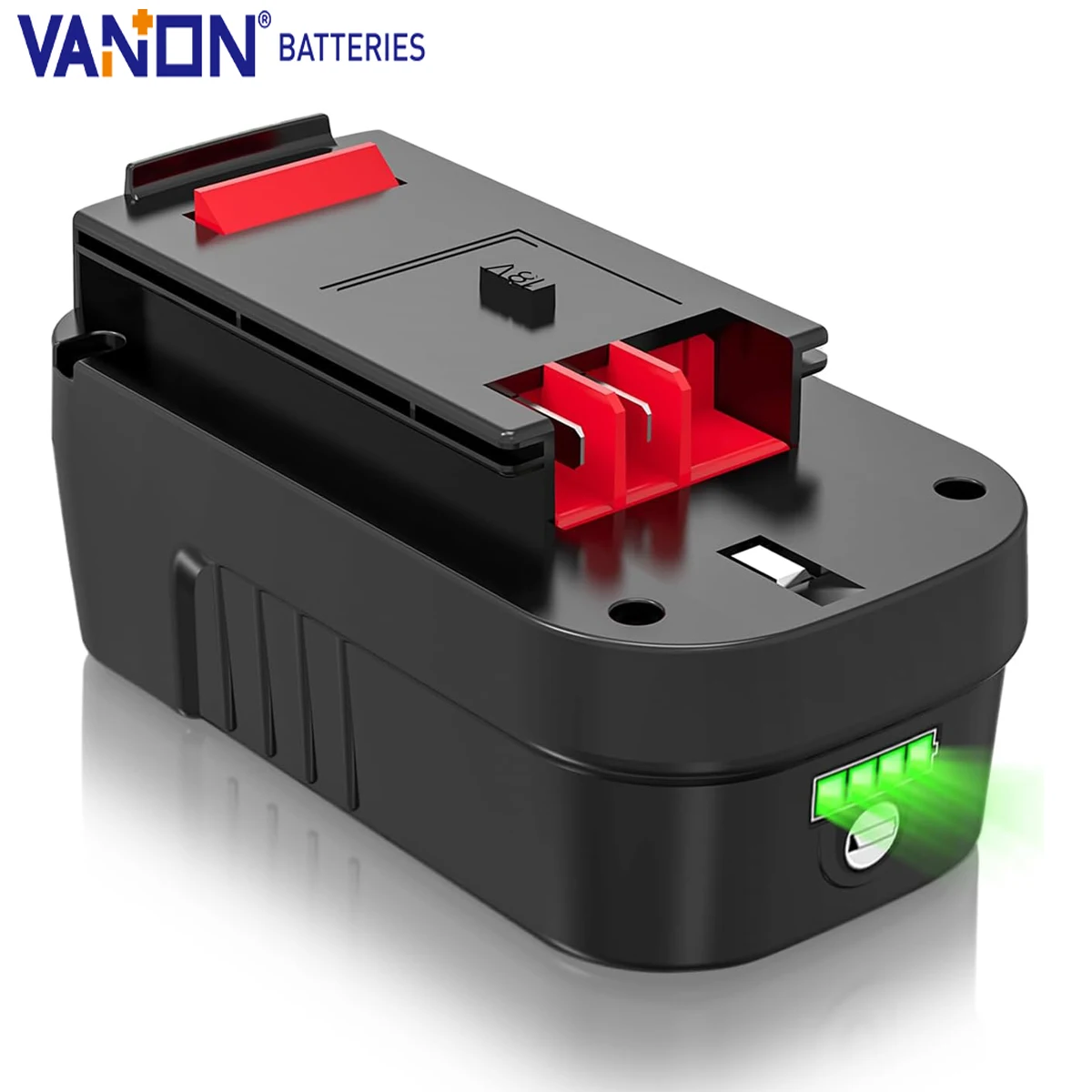 Литий-ионный аккумулятор VANON 18 В 7,0 Ач HPB18, совместимый с инструментами HPB18-OPE FSB18 244760, замена штифта батареи Black and Decker
Литий-ионный аккумулятор VANON 18 В 7,0 Ач HPB18, совместимый с инструментами HPB18-OPE FSB18 244760, замена штифта батареи Black and Decker