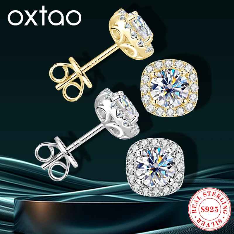 OXTAO Роскошные квадратные серьги-гвоздики с муассанитом, сверкающие серьги-гвоздики цвета D, стерлинговое серебро 925, серьги для пирсинга, ювелирные изделия, подарок для женщин
OXTAO Роскошные квадратные серьги-гвоздики с муассанитом, сверкающие серьги-гвоздики цвета D, стерлинговое серебро 925, серьги для пирсинга, ювелирные изделия, подарок для женщин