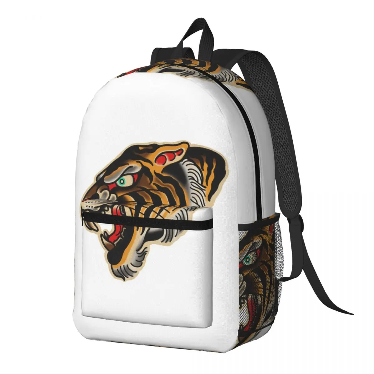 Retro Traditional Tattoo Cartoon Tiger Backpack Daypack Large Capacity Children BookBag School Bag Shoulder Bags for Men Women
Retro Traditional Tattoo Cartoon Tiger Backpack Daypack Large Capacity Children BookBag School Bag Shoulder Bags for Men Women