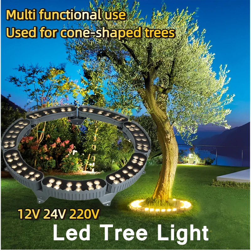 Tree Holding Tree Lamp Aluminum RGB for Park Yard 12V 24V 220V Multi Functional Used for Cone-shaped Trees 12W IP65 Waterproof
Tree Holding Tree Lamp Aluminum RGB for Park Yard 12V 24V 220V Multi Functional Used for Cone-shaped Trees 12W IP65 Waterproof