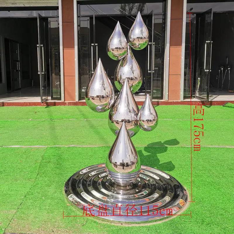 Custom Stainless Steel Drop Wave Ripple Mirror Sculpture Waterscape Large Outdoor Abstract Garden Landscape Ornament
Custom Stainless Steel Drop Wave Ripple Mirror Sculpture Waterscape Large Outdoor Abstract Garden Landscape Ornament