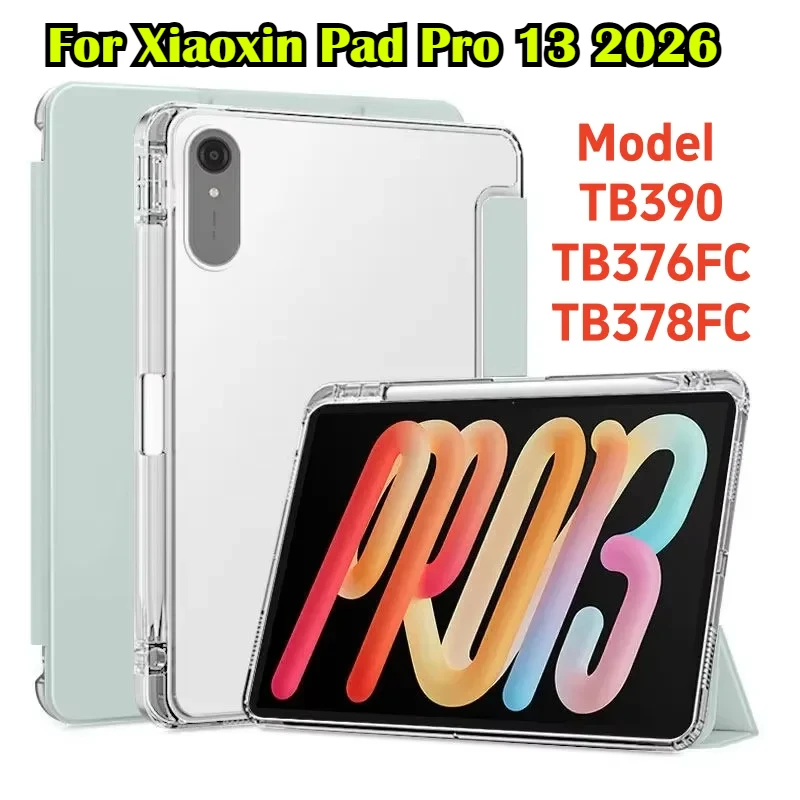 2026 PU Folding Stand Case for Lenovo Xiaoxin Pad Pro GT 13" TB378FC/390 Idea Tab Pro Gen2 13inch with Pencil Holder Smart Cover
2026 PU Folding Stand Case for Lenovo Xiaoxin Pad Pro GT 13" TB378FC/390 Idea Tab Pro Gen2 13inch with Pencil Holder Smart Cover