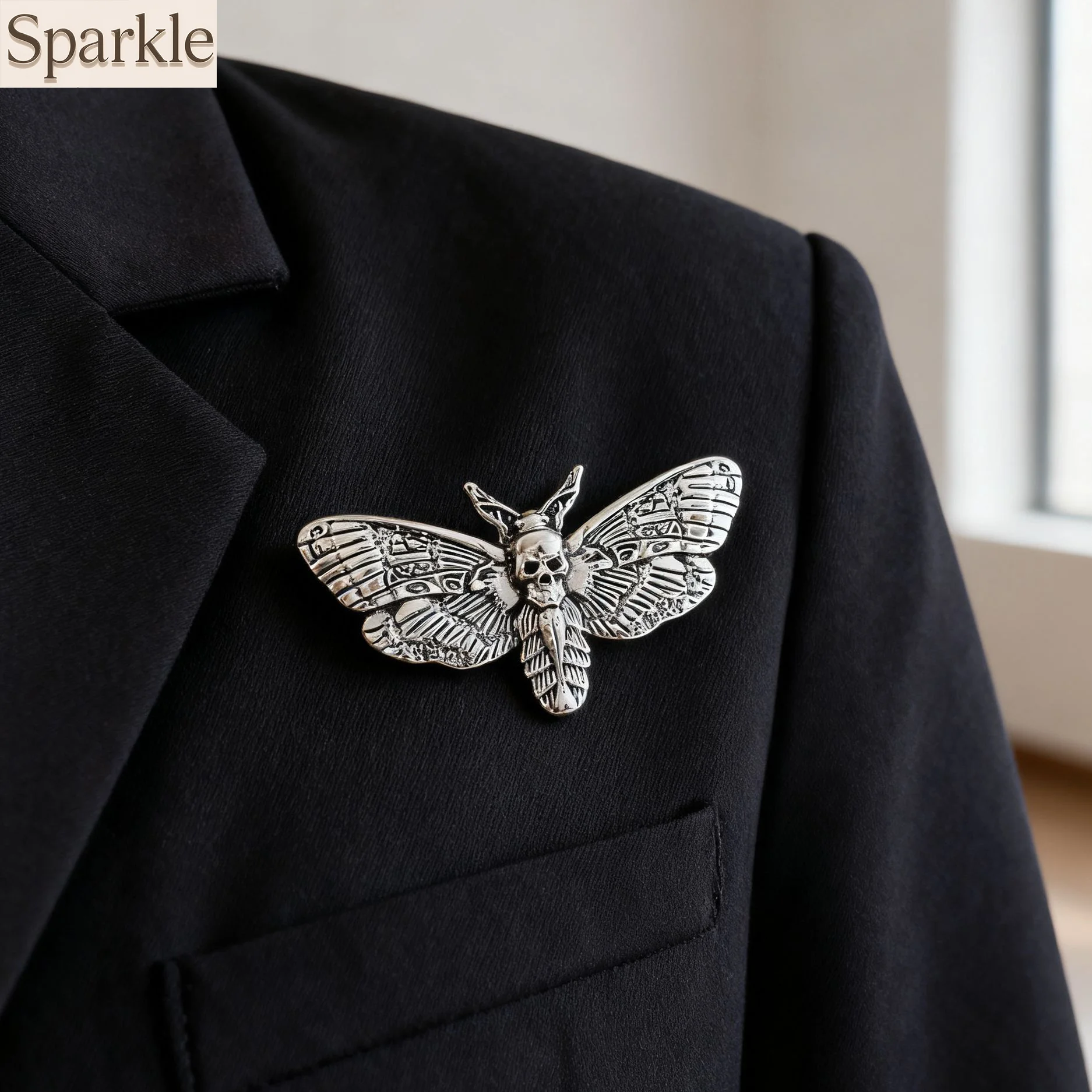 Gothic Skull Moth Brooch Dark Style Punk Y2K Insect Lapel Pin Retro Vintage Fashion Jewelry for Women Unique Edgy Cool Accessory
Gothic Skull Moth Brooch Dark Style Punk Y2K Insect Lapel Pin Retro Vintage Fashion Jewelry for Women Unique Edgy Cool Accessory