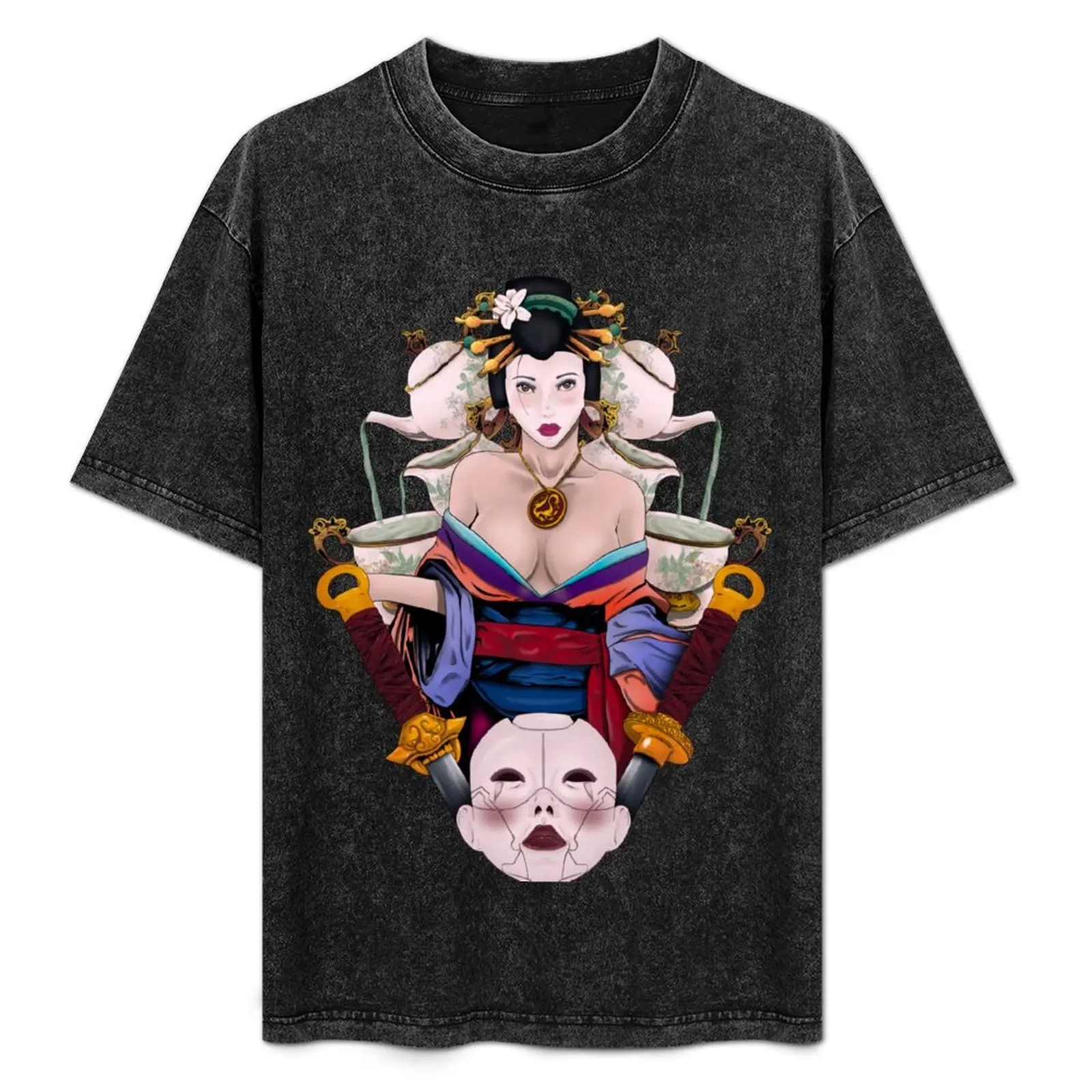 The Cricket and The Geisha T-Shirt Modern Style Print T-Shirt
The Cricket and The Geisha T-Shirt Modern Style Print T-Shirt
