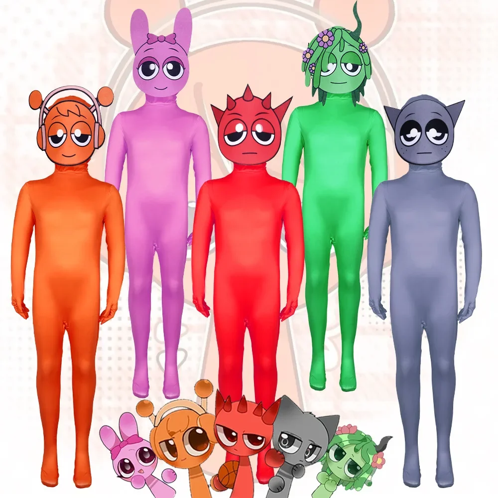 Cute Rhythm Box Sprunki Cosplay Costume Aminal Sprunki Wenda Oren Raddy Bodysuit Jumpsuit Mask Children Adult Party Costume
Cute Rhythm Box Sprunki Cosplay Costume Aminal Sprunki Wenda Oren Raddy Bodysuit Jumpsuit Mask Children Adult Party Costume