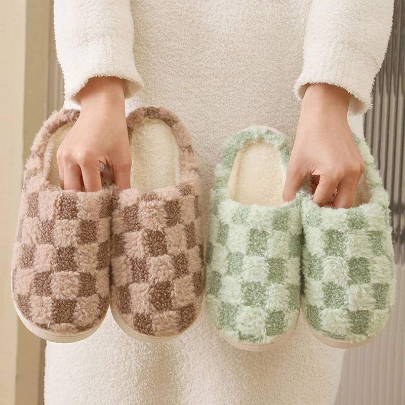 Уютные зимние плюшевые тапочки на толстой подошве из ЭВА, мягкие теплые нескользящие домашние тапочки для пар, повседневные тапочки для женщин
Уютные зимние плюшевые тапочки на толстой подошве из ЭВА, мягкие теплые нескользящие домашние тапочки для пар, повседневные тапочки для женщин