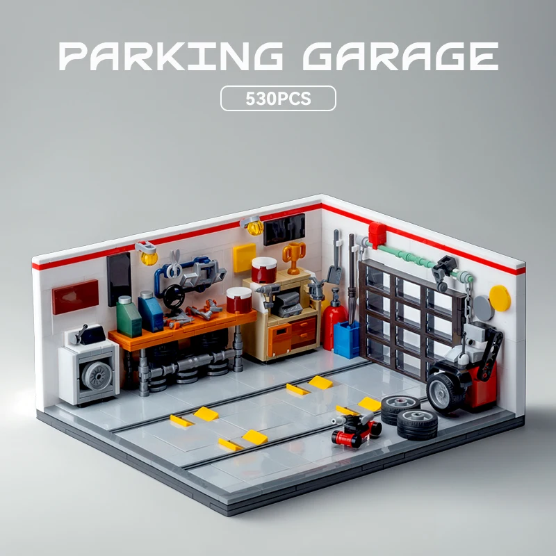 1:32 MOC Mini Sports Car Garage Building Block, Automotive Repair Shop Building Compatible with 8Brick Model Car, Gift for Car E
1:32 MOC Mini Sports Car Garage Building Block, Automotive Repair Shop Building Compatible with 8Brick Model Car, Gift for Car E