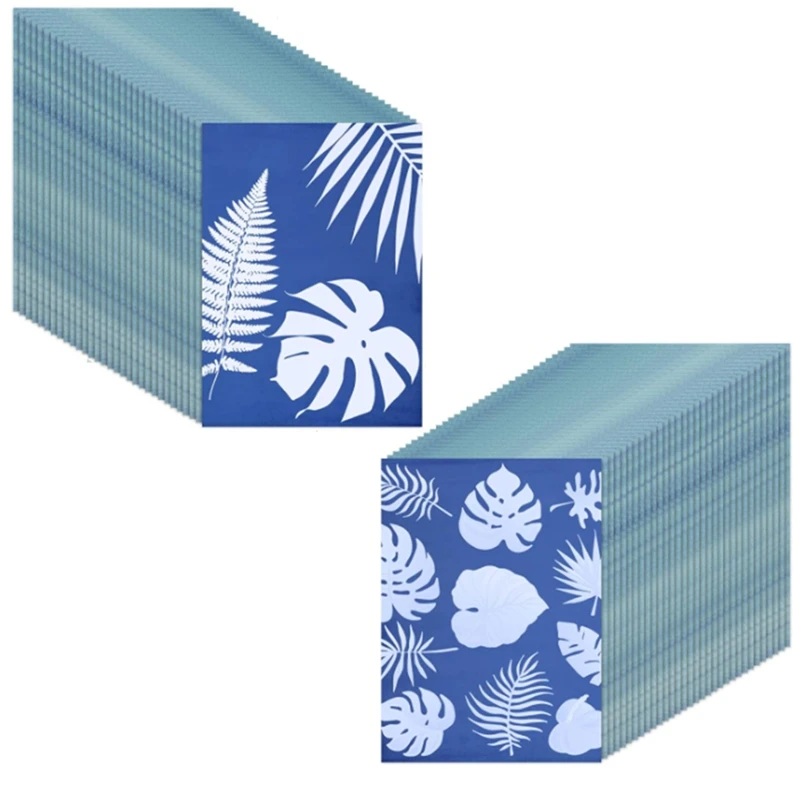 120Sheets Sun Print Paper Kit Cyanotype Paper Solar Drawing Paper,High Sensitive Nature Sun/Solar Activated Printing Art
120Sheets Sun Print Paper Kit Cyanotype Paper Solar Drawing Paper,High Sensitive Nature Sun/Solar Activated Printing Art