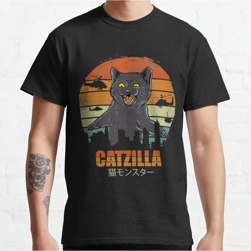 0925 Catzilla King of Monster Gift t shirt for Cat Lover 100% cotton printed Cute kitty Graphic tee Short Sleeve y2k clothes
0925 Catzilla King of Monster Gift t shirt for Cat Lover 100% cotton printed Cute kitty Graphic tee Short Sleeve y2k clothes