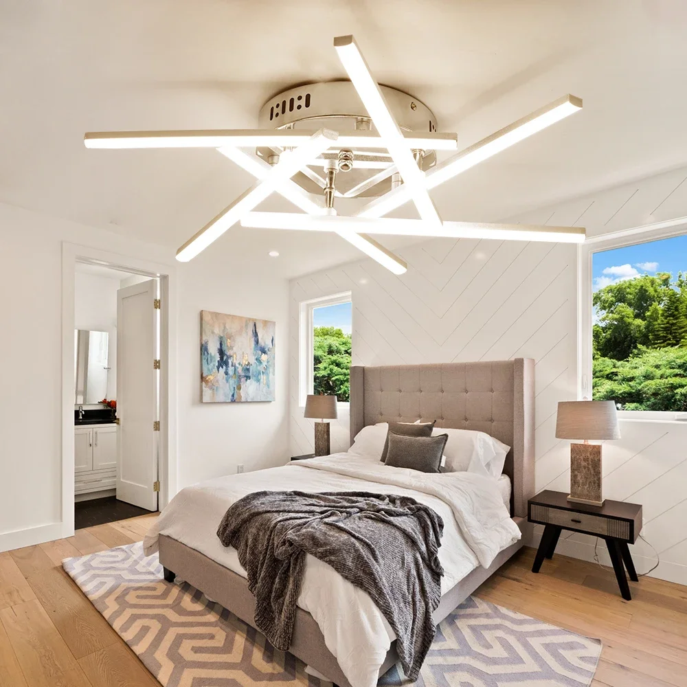 Modern Cross Design 6 Bars LED Chandelier 36W Ceiling Lamp for Restaurant Living Room Bedroom Interior Decoration
Modern Cross Design 6 Bars LED Chandelier 36W Ceiling Lamp for Restaurant Living Room Bedroom Interior Decoration