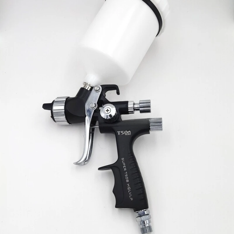 High atomization automotive sheet metal topcoat spray gun paint spray gun water-based paint varnish T50 pneumatic spray paint
High atomization automotive sheet metal topcoat spray gun paint spray gun water-based paint varnish T50 pneumatic spray paint