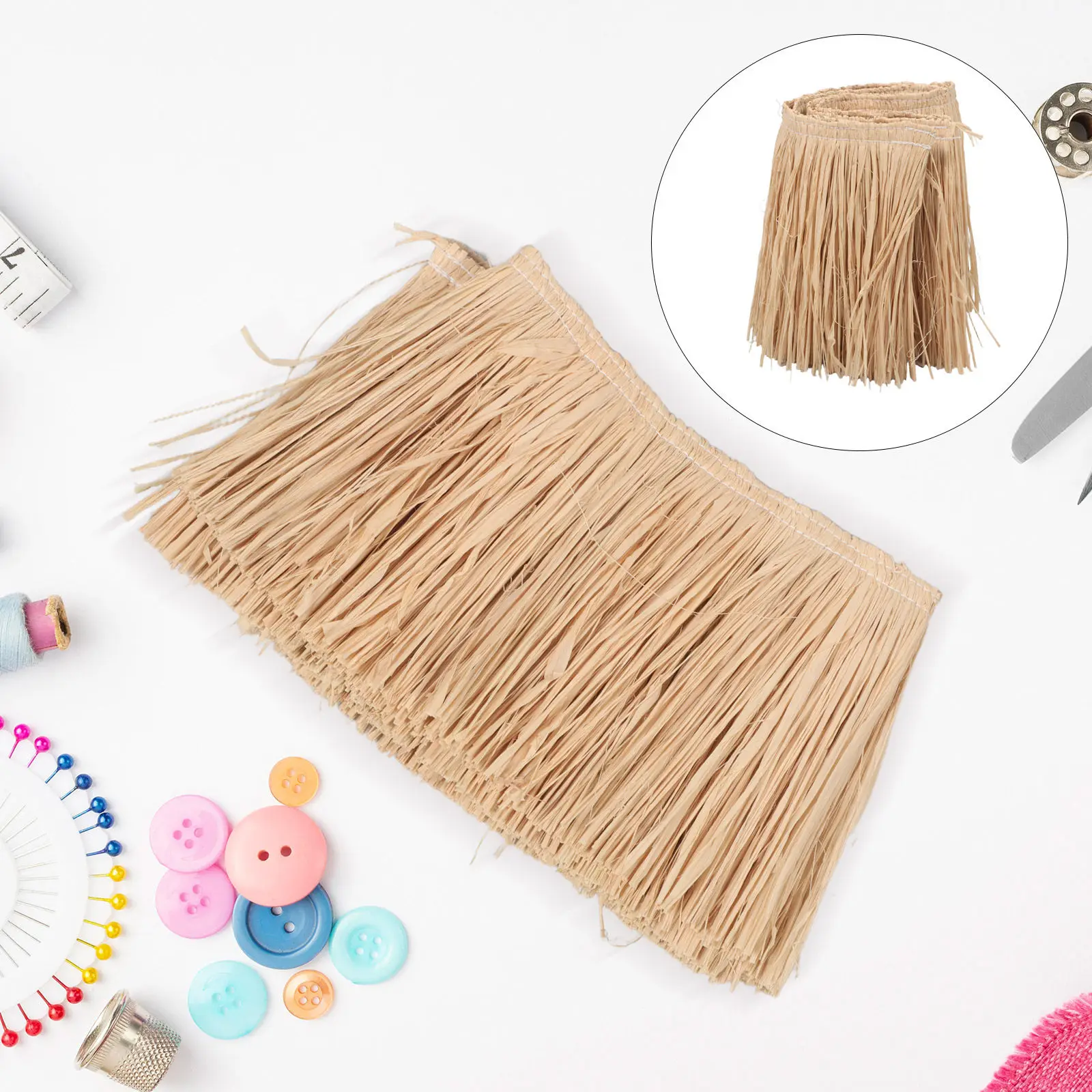 43x7 Inch Handmade Natural Raffia Fringe Trim for Shoes Bags DIY Crafts Boho Tropical Party Decor Grass Skirt Table Skirt Luau
43x7 Inch Handmade Natural Raffia Fringe Trim for Shoes Bags DIY Crafts Boho Tropical Party Decor Grass Skirt Table Skirt Luau