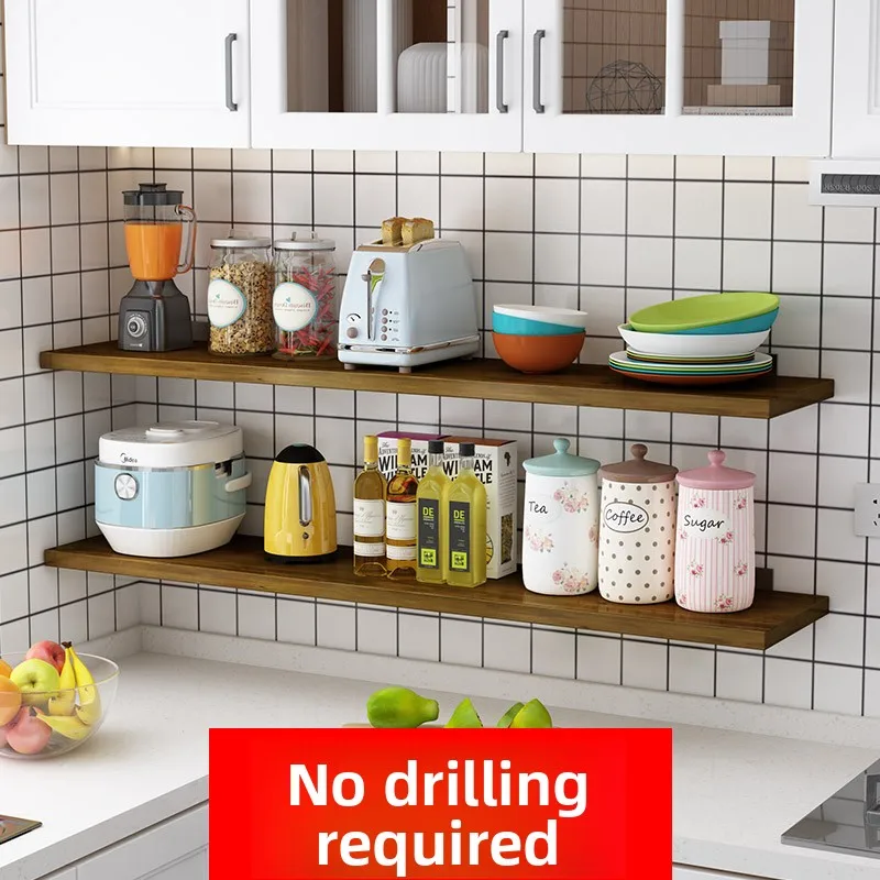Wood Wall Mounted Kitchen Shelf One-Row Storage Rack No Drilling Required Ideal for Bedrooms Bathrooms Living Rooms
Wood Wall Mounted Kitchen Shelf One-Row Storage Rack No Drilling Required Ideal for Bedrooms Bathrooms Living Rooms