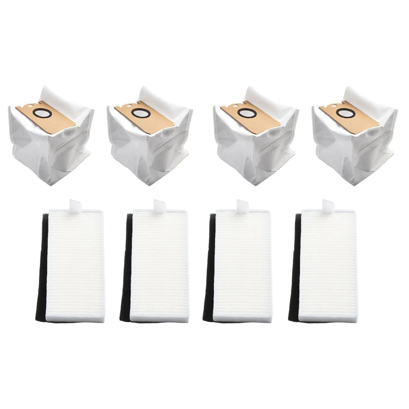 Vacuum Cleaner Replacement Parts 4pc Filters 4pc Dust Bags Compatible For HONITURE SE Robot Vacuum Cleaner Cleaning Tool
Vacuum Cleaner Replacement Parts 4pc Filters 4pc Dust Bags Compatible For HONITURE SE Robot Vacuum Cleaner Cleaning Tool