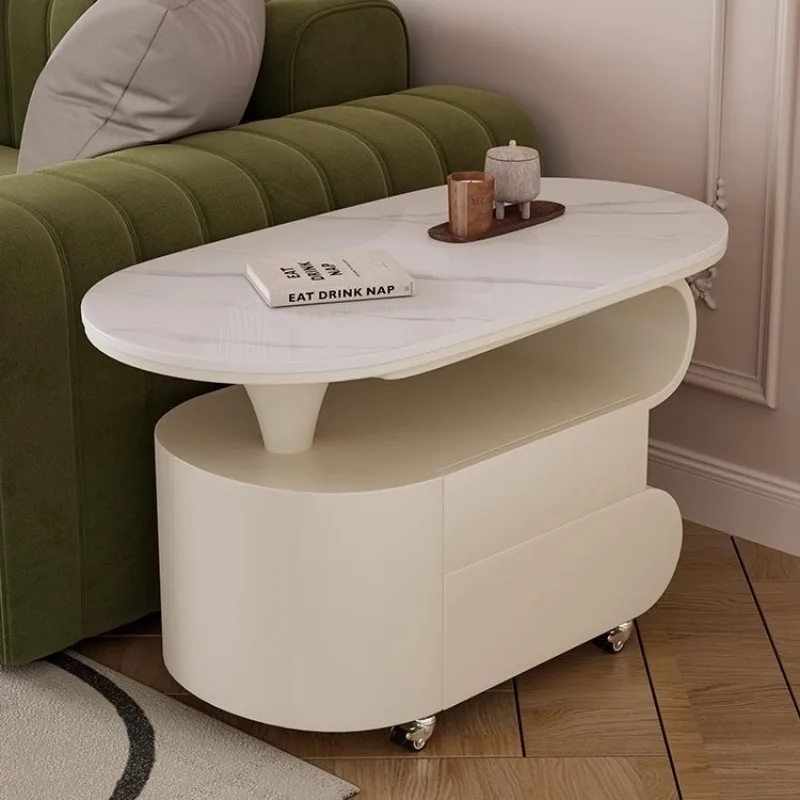 Cream style Italian light luxury modern household movable rock slab small coffee table small apartment new simple solid wood
Cream style Italian light luxury modern household movable rock slab small coffee table small apartment new simple solid wood
