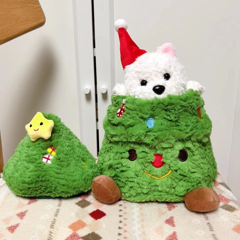 Puppy doll hiding in the Christmas tree soft plush toy Throw Pillow Home Decoration children birthday Christmas gifts
Puppy doll hiding in the Christmas tree soft plush toy Throw Pillow Home Decoration children birthday Christmas gifts