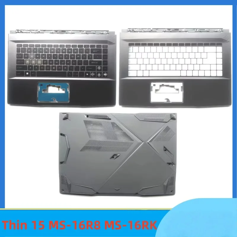 New For Thin 15 MS-16R8 MS-16RK Palmrest Cover Upper Case Blue backlit keyboard/Bottom Base Cover Lower Case
New For Thin 15 MS-16R8 MS-16RK Palmrest Cover Upper Case Blue backlit keyboard/Bottom Base Cover Lower Case