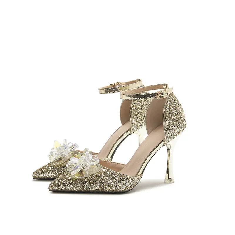 Size 30-44 Silver High Heels Women Shoes Ankle Strap Gold Wedding Shoes Dress Bridesmaid Sandals
Size 30-44 Silver High Heels Women Shoes Ankle Strap Gold Wedding Shoes Dress Bridesmaid Sandals