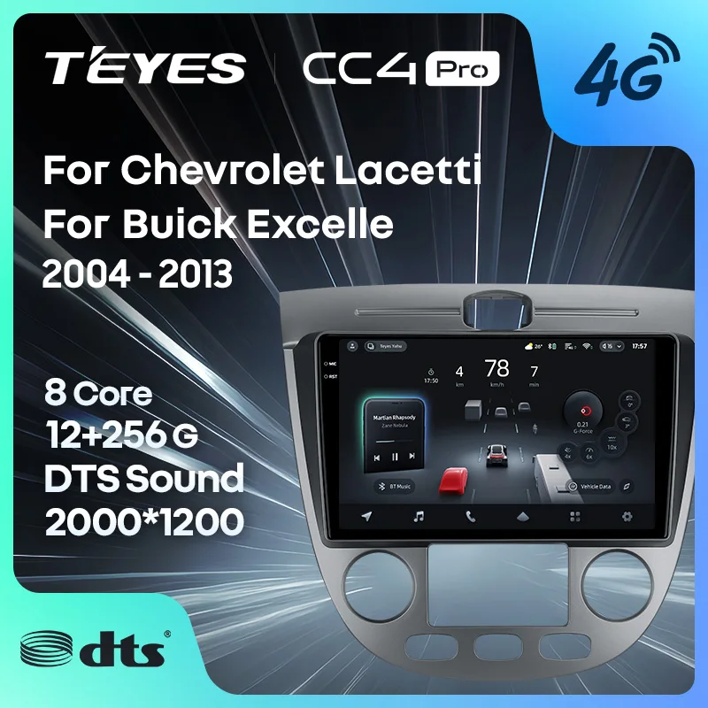 TEYES CC4 PRO For Chevrolet Lacetti J200 2004 - 2013 For Buick Excelle Hrv 2004 - 2013 CarPlay 2DIN Car play Multimedia Stereo
TEYES CC4 PRO For Chevrolet Lacetti J200 2004 - 2013 For Buick Excelle Hrv 2004 - 2013 CarPlay 2DIN Car play Multimedia Stereo
