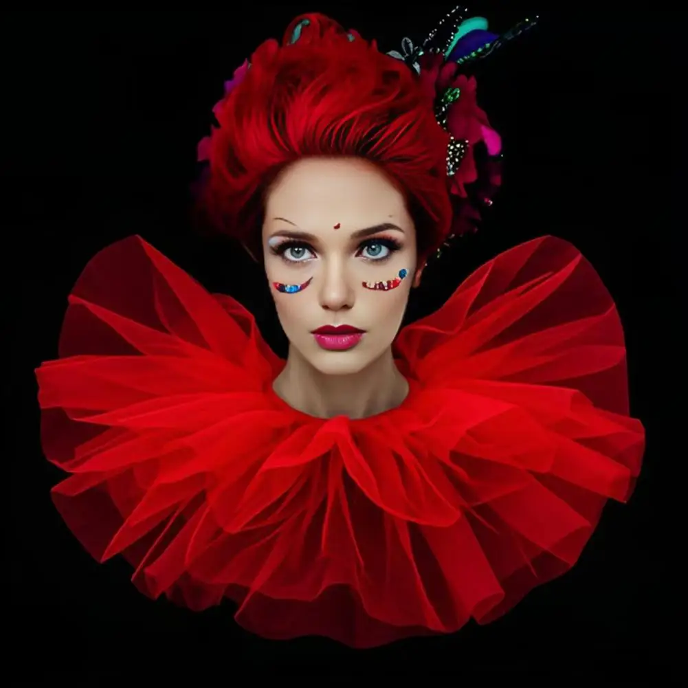 Vintage Neck Ruff Collar Victorian Ruffled Puff Mesh Fake Collar Clown Cosplay Stage Costume Party Photography Accessories
Vintage Neck Ruff Collar Victorian Ruffled Puff Mesh Fake Collar Clown Cosplay Stage Costume Party Photography Accessories