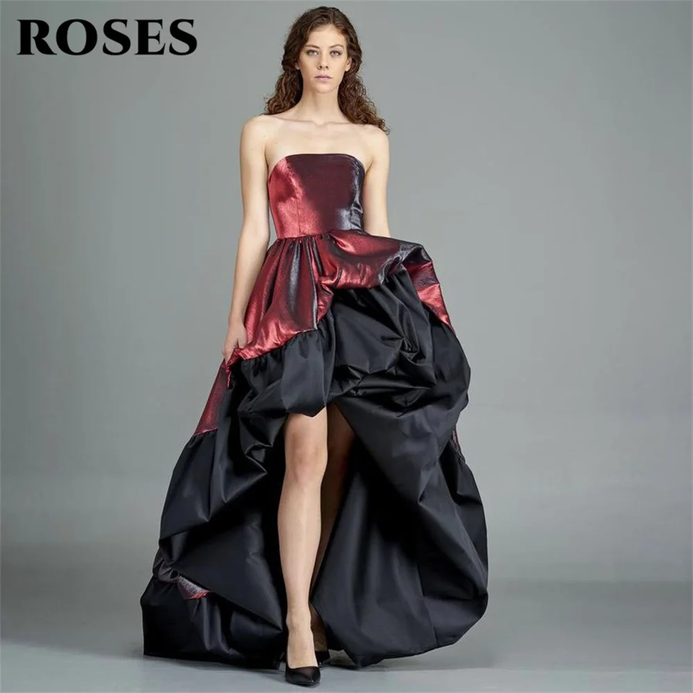 ROSES Burgundy A Line Long Party Dresses Vintage Tiered Night Dresses Strapless Celebrity Dresses vestidos de fiesta Customized
ROSES Burgundy A Line Long Party Dresses Vintage Tiered Night Dresses Strapless Celebrity Dresses vestidos de fiesta Customized