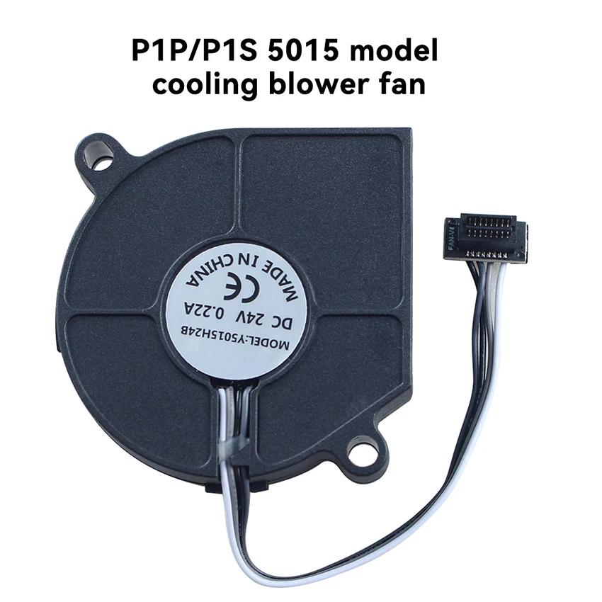 5015 Cooling Fan Compatible with P1S/P1P 3D Printer Replacement Hotend Fan Stable Performance 50x50mm 1PC
5015 Cooling Fan Compatible with P1S/P1P 3D Printer Replacement Hotend Fan Stable Performance 50x50mm 1PC