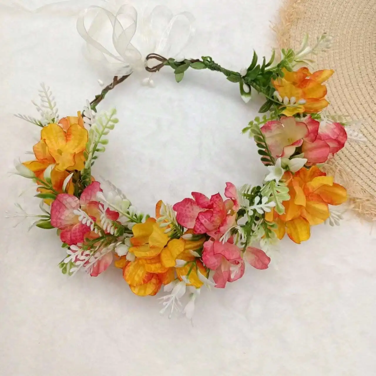 1pc Women's Floral Headband, Elegant Nature Style Simulated Flower Crown Headpiece, Suitable For Bride, Bridesmaid, Wedding, Beach Vacation, Stage Performance Valentine's Day Accessories,Party,Birthday
1pc Women's Floral Headband, Elegant Nature Style Simulated Flower Crown Headpiece, Suitable For Bride, Bridesmaid, Wedding, Beach Vacation, Stage Performance Valentine's Day Accessories,Party,Birthday