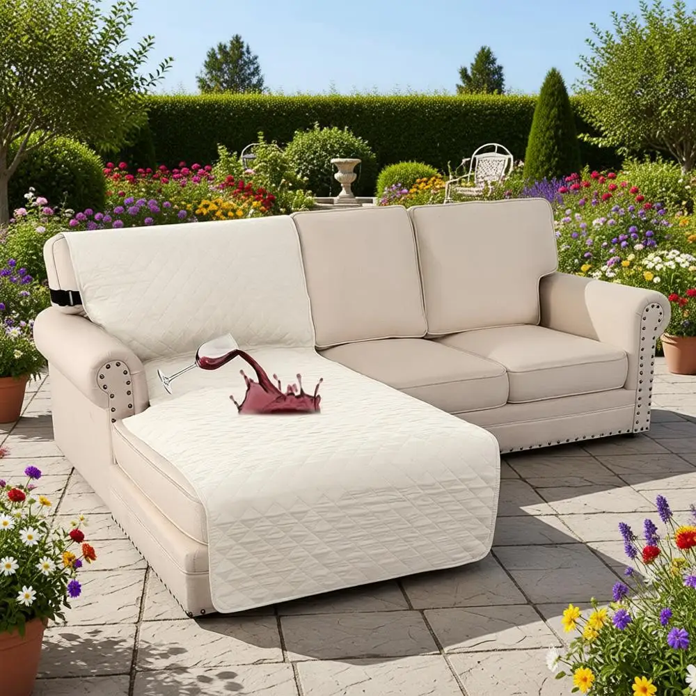 Чехол для L-образного шезлонга, 100% водонепроницаемый, нескользящий защитный чехол для секционных диванов, подходит для домашних животных и детей (цвет слоновой кости)
Чехол для L-образного шезлонга, 100% водонепроницаемый, нескользящий защитный чехол для секционных диванов, подходит для домашних животных и детей (цвет слоновой кости)