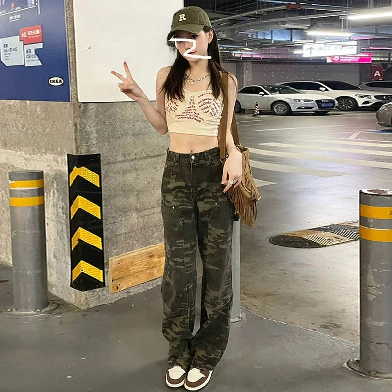 Summer Women's Workwear Jeans Loose Straight Wide Leg Long Trousers Unique Design American Style Floor-Length Fashionable
Summer Women's Workwear Jeans Loose Straight Wide Leg Long Trousers Unique Design American Style Floor-Length Fashionable