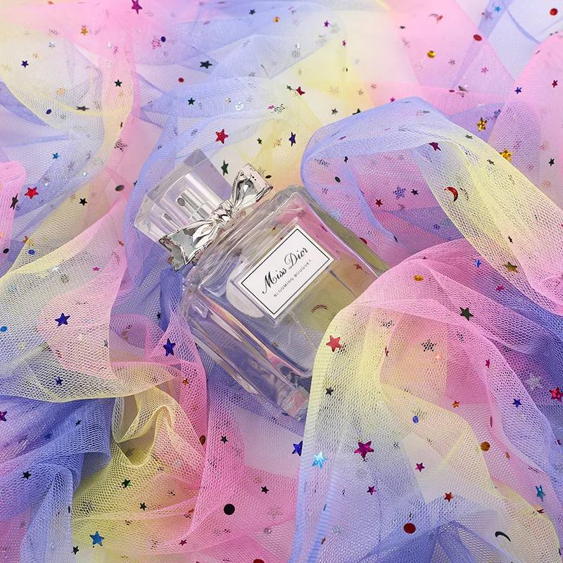 New Colorful Star Moon Tulle Fabric Kids Performance Costume Headwear DIY Craft Accessories Party Background Decoration Supplies
New Colorful Star Moon Tulle Fabric Kids Performance Costume Headwear DIY Craft Accessories Party Background Decoration Supplies