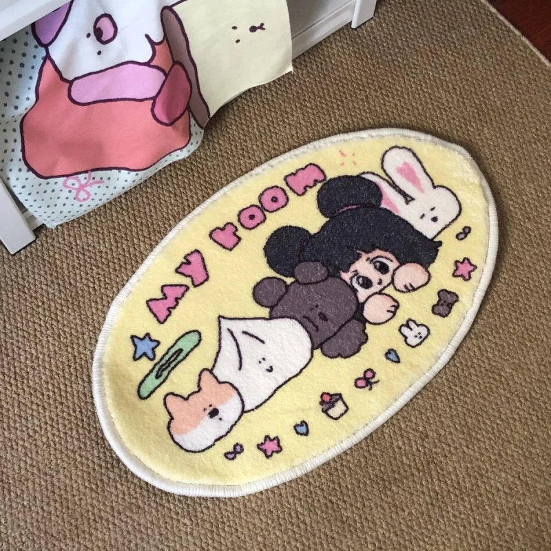 VIKAMA Cute Anime Girl Plush Carpet Soft Absorbent Non-Slip Bathroom Mat Children's Room Rug Home Decoration
VIKAMA Cute Anime Girl Plush Carpet Soft Absorbent Non-Slip Bathroom Mat Children's Room Rug Home Decoration