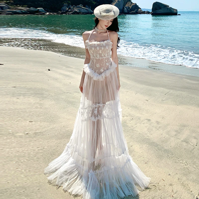 Elegant Backless Lace Embroidery Heavy Work Long Skirt Dress City Commute Suitable Summer Season Polyester Fiber A-Line Silho...
Elegant Backless Lace Embroidery Heavy Work Long Skirt Dress City Commute Suitable Summer Season Polyester Fiber A-Line Silho...