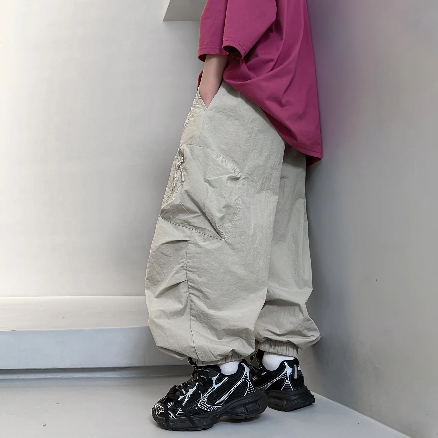 Teenager Boys Loose Fit Hip Hop Mountaineering Pants Gray Cargo Outwear Street Style Casual Harajuku Spring Summer Ages 4-14Y
Teenager Boys Loose Fit Hip Hop Mountaineering Pants Gray Cargo Outwear Street Style Casual Harajuku Spring Summer Ages 4-14Y