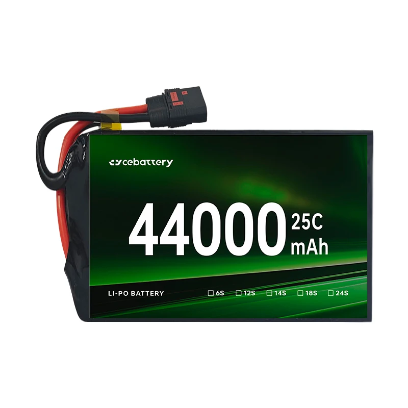 High Rate Current 22000mAh 44000Mah Lipo Battery Pack 6S 12S 14S 25C 30C for Lithium Ion Cells Supplier
High Rate Current 22000mAh 44000Mah Lipo Battery Pack 6S 12S 14S 25C 30C for Lithium Ion Cells Supplier