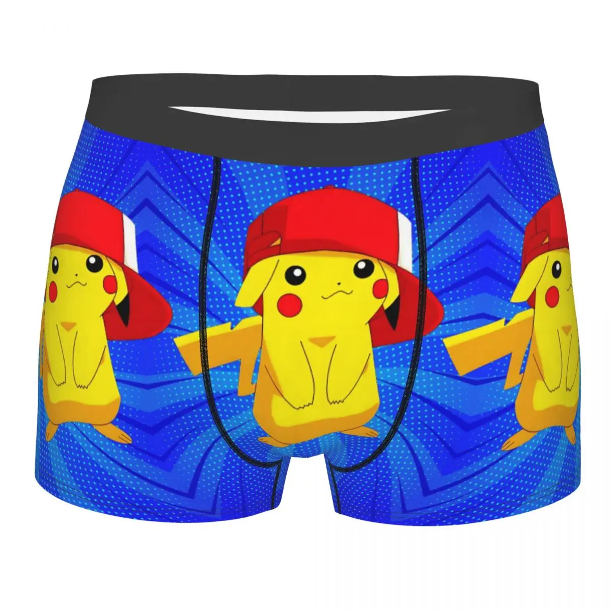 Нижнее белье в стиле аниме «Пикачу» на заказ, мужские эластичные трусы-боксеры с героями мультфильмов, шорты, мягкие трусы для Homme
Нижнее белье в стиле аниме «Пикачу» на заказ, мужские эластичные трусы-боксеры с героями мультфильмов, шорты, мягкие трусы для Homme