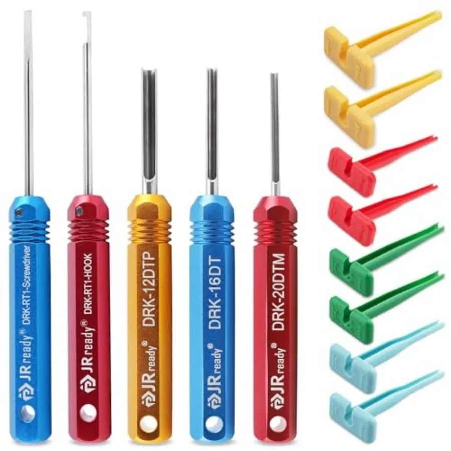 JRready ST5236 Deutsch Pin Extractor Tool for 16#12#20# Solid/Stamped Contacts 10-22 AWG Terminal Removal Tool Kit with Steel D
JRready ST5236 Deutsch Pin Extractor Tool for 16#12#20# Solid/Stamped Contacts 10-22 AWG Terminal Removal Tool Kit with Steel D