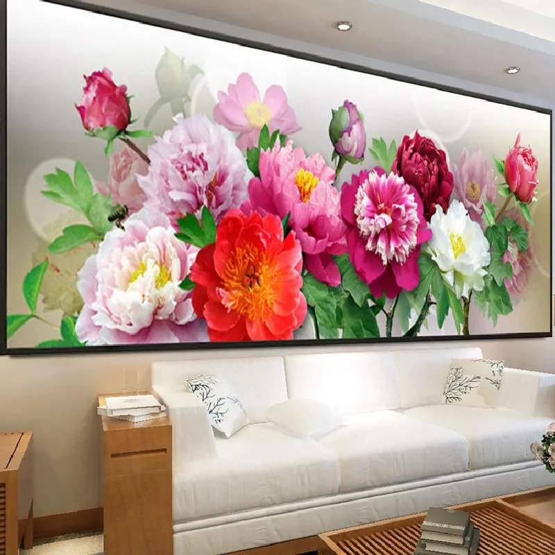 DIY full Diamond Embroidery,Round Diamond 5D Flower peony Living room decoration rhinestone beads Diamond painting
DIY full Diamond Embroidery,Round Diamond 5D Flower peony Living room decoration rhinestone beads Diamond painting