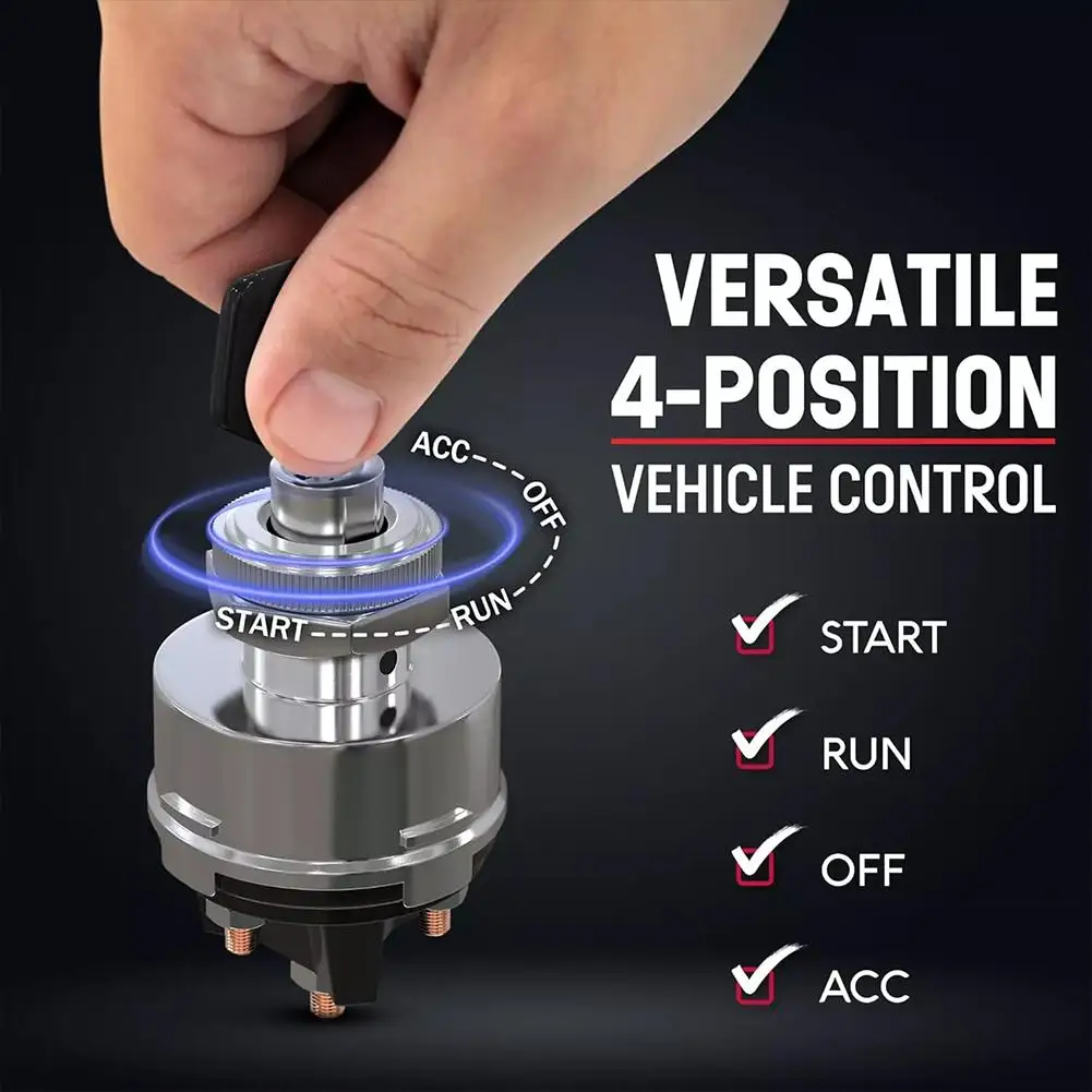 12V Universal Auto Car Boat Ignition Starter 4 Position W/ 2 Keys On Off For Tractor Tuning Truck Car Tool I6B9
12V Universal Auto Car Boat Ignition Starter 4 Position W/ 2 Keys On Off For Tractor Tuning Truck Car Tool I6B9